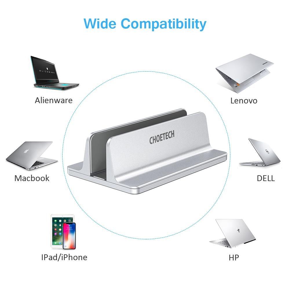 CHOETECH H038 Desktop Aluminum Stand With Adjustable Dock Size, Laptop Holder For All MacBook & tablet Deals499