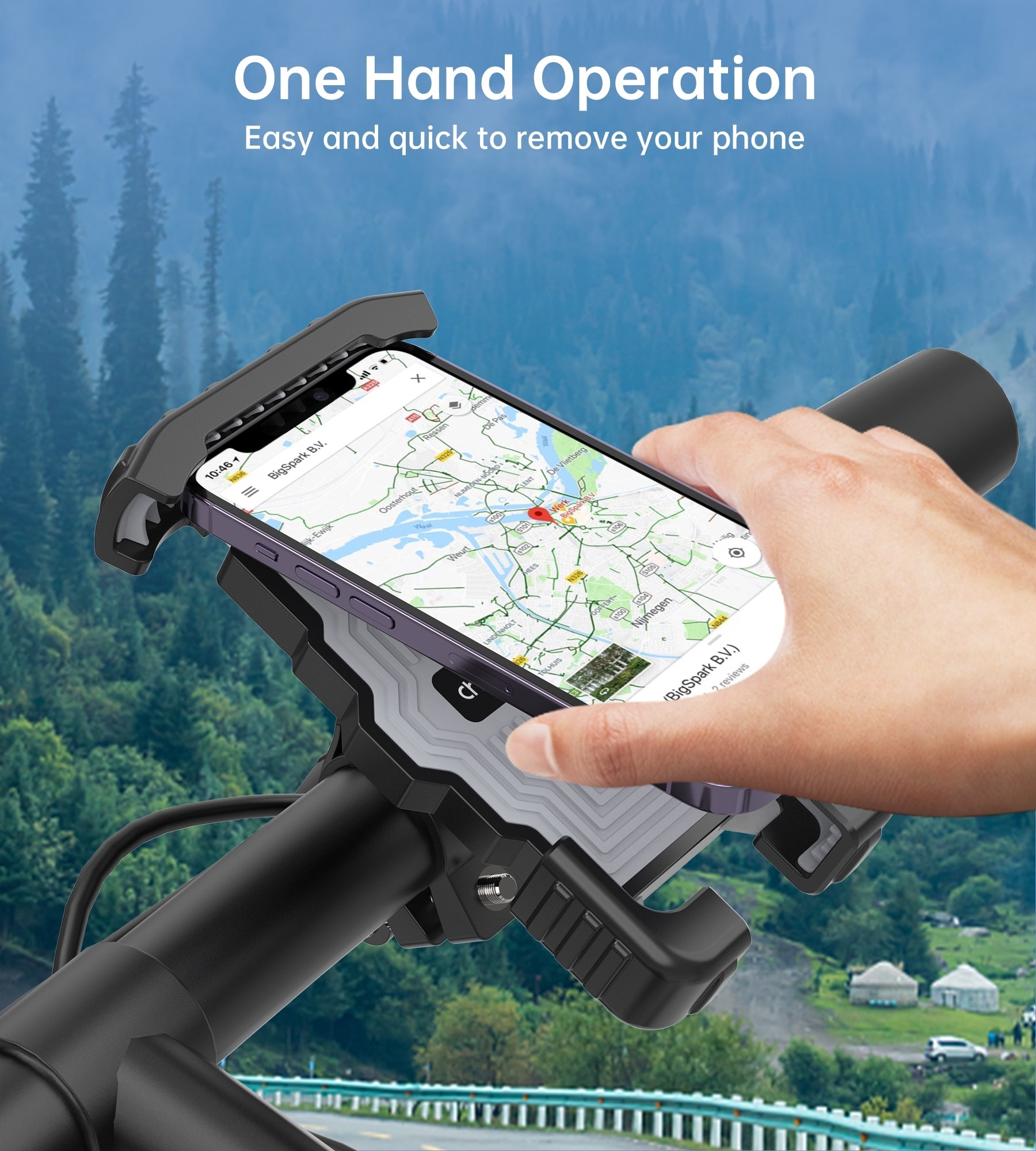 CHOETECH H067-BK Adjustable Mobile Stand for Bicycle (Black) Deals499