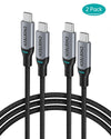 CHOETECH MIX00073 (XCC-1002 x2) 100W USB-C Braided Fast Charging Cable 1.8M 2 Pack Deals499