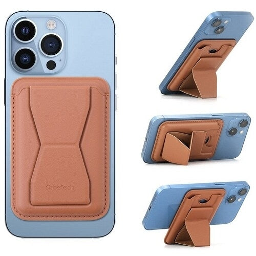 CHOETECH PC0003-DBW Magnetic Card Holder for iPhone 12/13/14 (Brown) Deals499