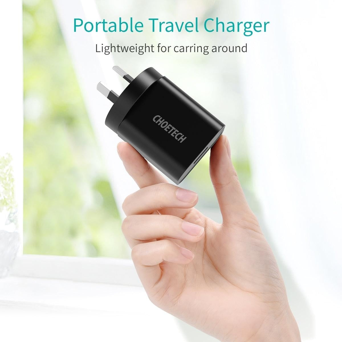 CHOETECH Q5003 18W QC Quick Charger (Black) Deals499