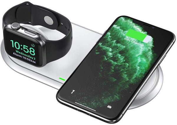 CHOETECH T317 2-in-1 Dual Wireless Charger Pad (MFI Certified) Deals499