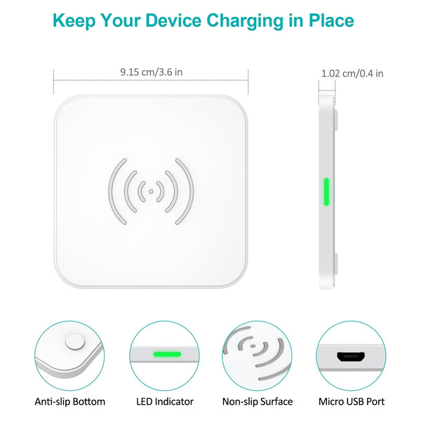CHOETECH T511-S Qi Certified 10W/7.5W Fast Wireless Charger Pad (White) Deals499