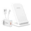 CHOETECH T555-F 15W Wireless Charger Stand with AC Charger (White) Deals499