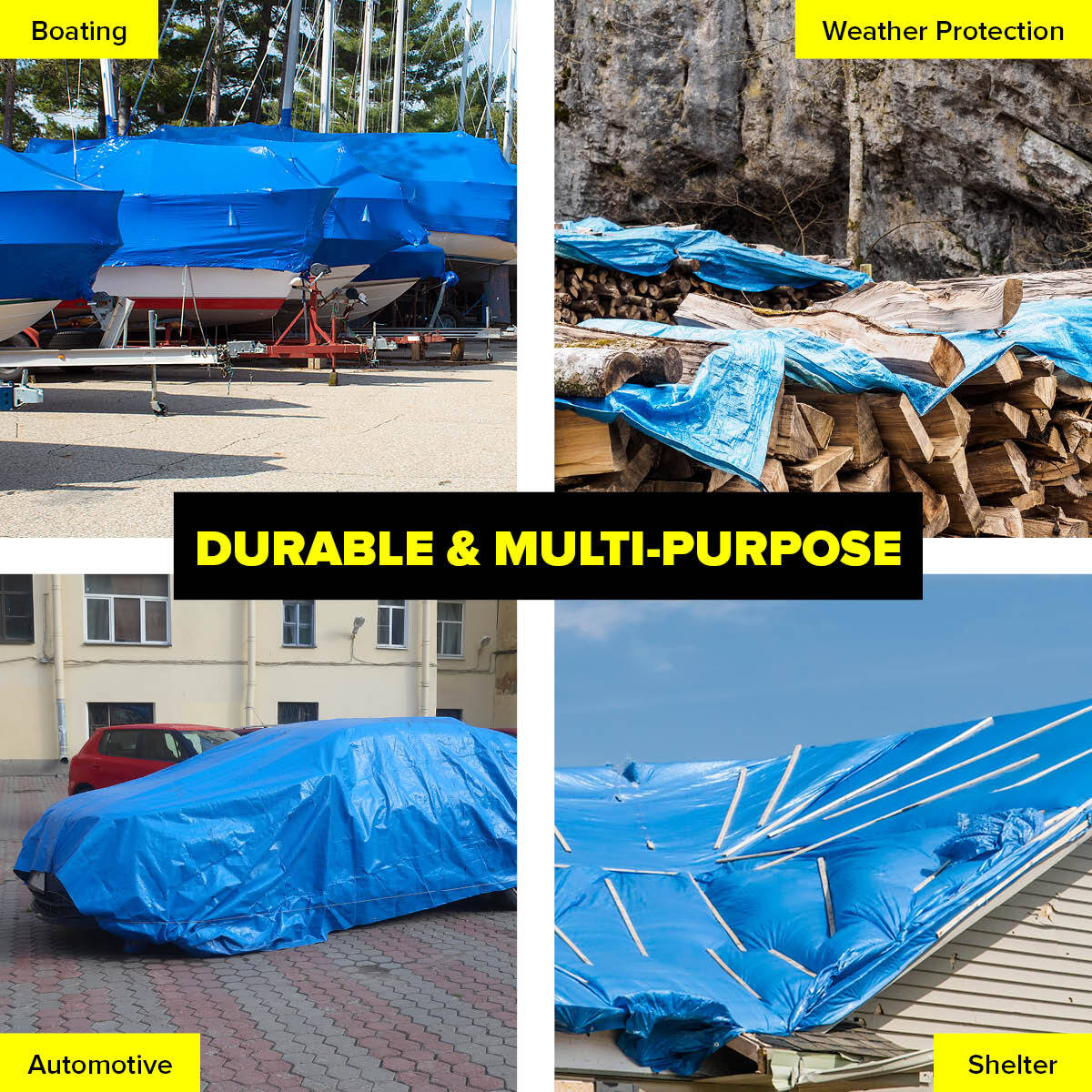 Handy Hardware Tarpaulin UV Resistant Waterproof Strong Durable 9m Deals499