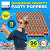 Party Central 96PCE Party Popper Twist Release Shimmering Confetti 11cm Deals499