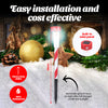 Christmas By Sas 24PCE Solar Stakes Red & White Striped Colour Changing 36cm Deals499
