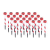Christmas By Sas 24PCE Solar Stakes Red & White Striped Colour Changing 36cm Deals499