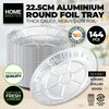 Home Master 144PCE Aluminium Foil Trays Round Premium Quality 22.5cm Deals499