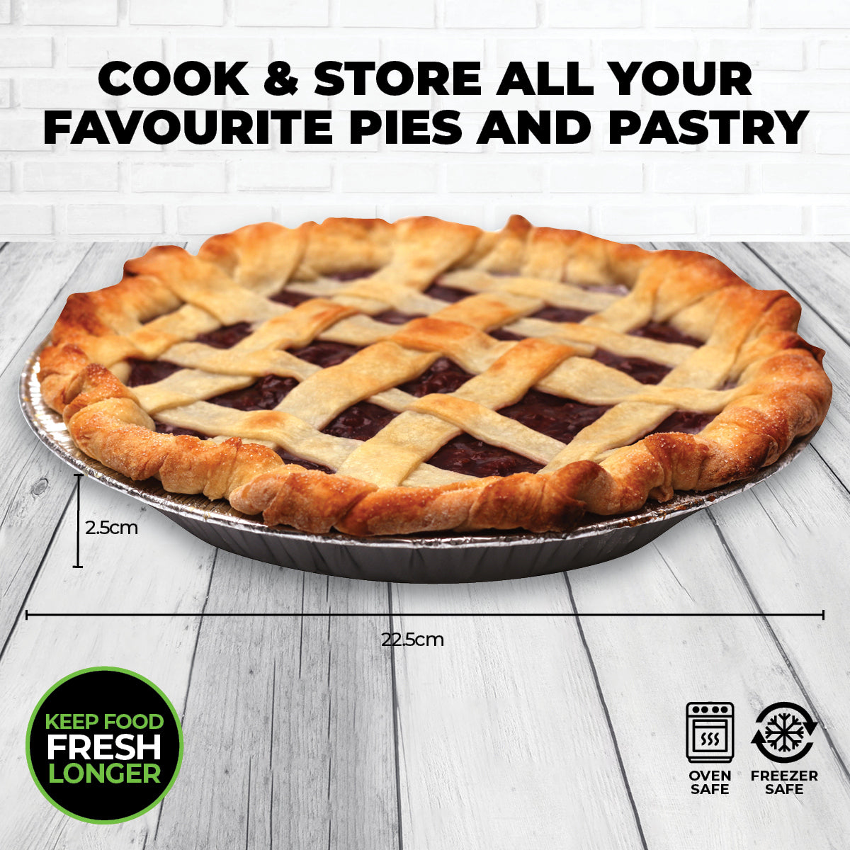 Home Master 144PCE Aluminium Foil Trays Round Premium Quality 22.5cm Deals499