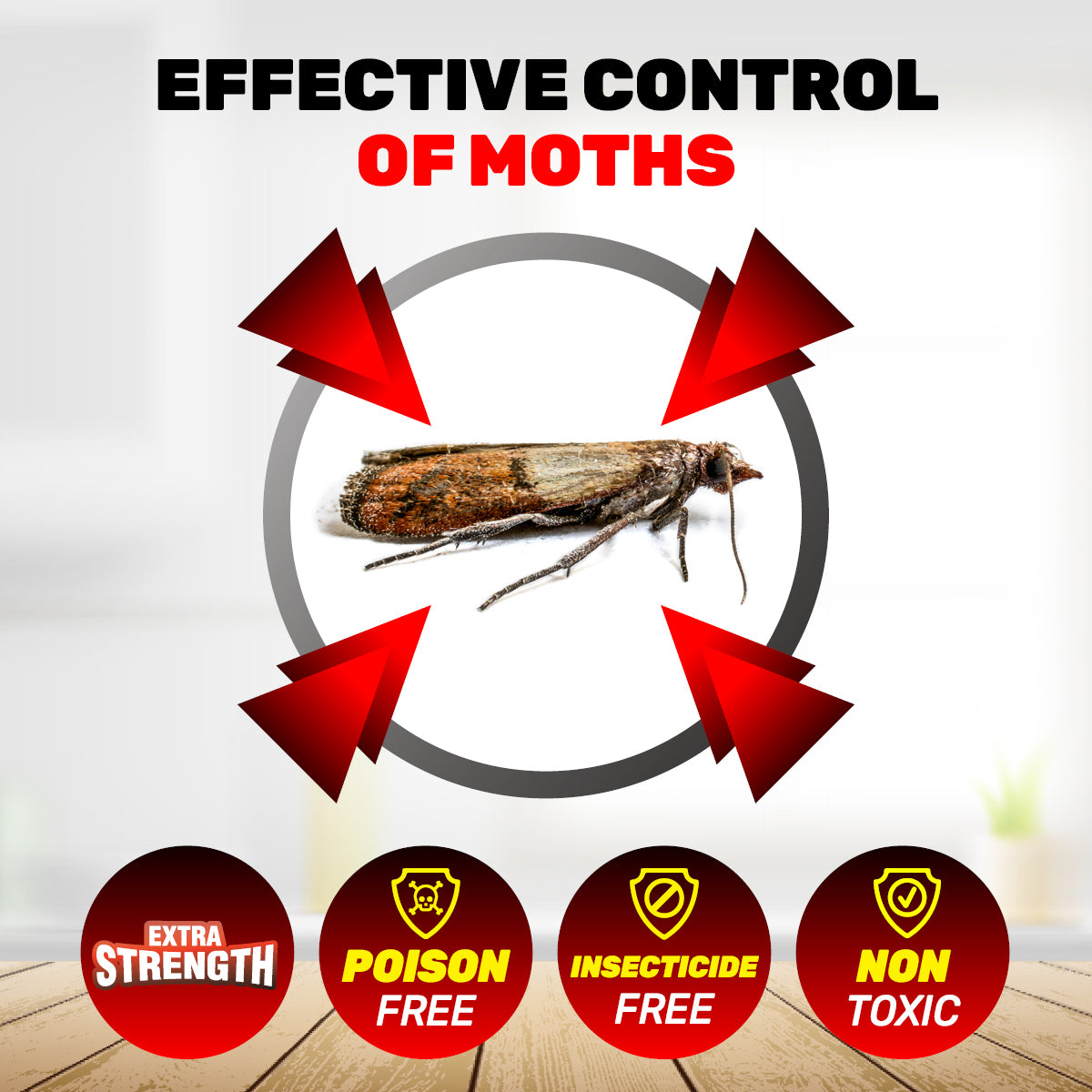 SAS Pest Control 48PCE Pantry Moth Control Non-Toxic Fast Acting Disposable Deals499