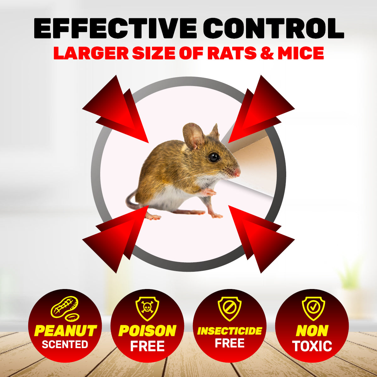 SAS Pest Control 48PCE Mice Rat Traps Peanut Scented Poison Free Non-Toxic Deals499