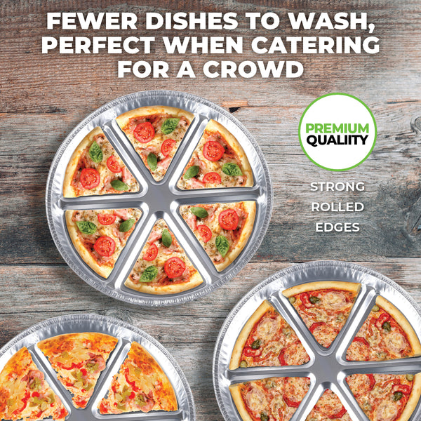 Home Master 72PCE Aluminium Pizza Foil Trays Durable Premium Quality 37.5cm Deals499