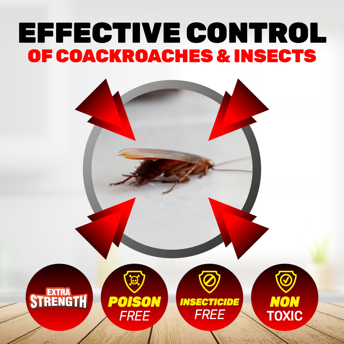 SAS Pest Control 96PCE Cockroach Tunnel Traps Non-Toxic Effective 75 x 63mm Deals499