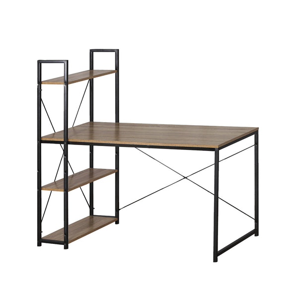 Home Master Office Desk & Storage Shelves Unique Stylish Modern Design 1.2m Deals499
