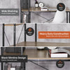 Home Master Office Desk & Storage Shelves Unique Stylish Modern Design 1.2m Deals499