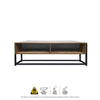 Home Master Vogue Wood Tone Coffee Table Stylish Rustic Flawless Design 110cm Deals499