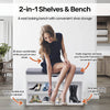 Home Master 2-In-1 Storage/Shoe Cabinet With Padded Cushion Bench 80cm Deals499