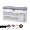 Home Master 2-In-1 Storage/Shoe Cabinet With Padded Cushion Bench 80cm Deals499