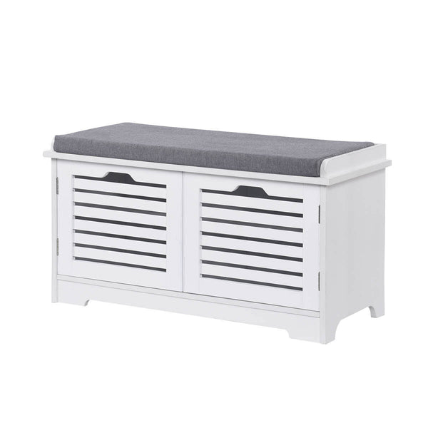 Home Master Storage/Shoe Cabinet With Removable Padded Cushion Seating 80cm Deals499