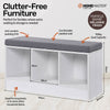 Home Master Storage/Shoe Bench With Padded Cushion Seating 90cm Deals499