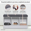 Home Master Storage/Shoe Bench With Padded Cushion Seating 90cm Deals499