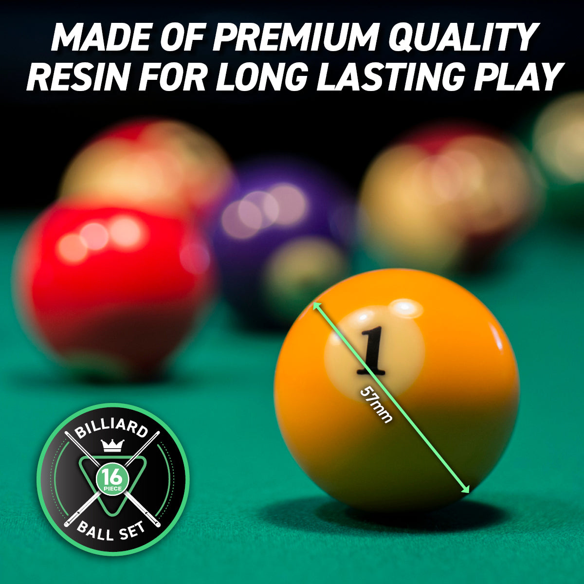 SAS Sports Pool Ball Boxed Set Premium Quality & Durability Gloss Finish Deals499