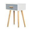 Home Master 1 Drawer Side Table Sleek Modern & Stylish Neutral Design 61cm Deals499