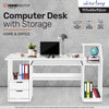 Home Master Computer/Work Desk Storage & Shelving Spacious Modern 117 x 92cm Deals499