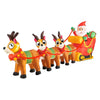 Christmas By Sas 2.9m Santa Reindeers & Sleigh Built-In Blower LED Lighting Deals499