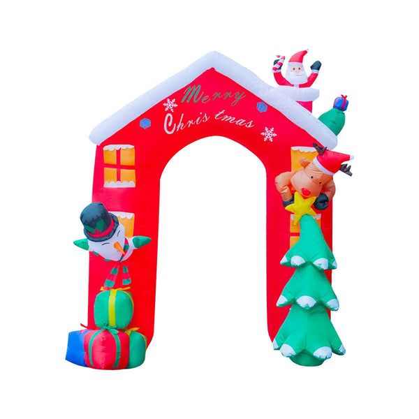 Christmas By Sas 2.4 x 2.09m Christmas Arch Self Inflating Bright LED Lights Deals499