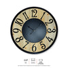 Home Master Wall Clock Wood & Metal Look Stylish Design Large Numbers 60cm Deals499