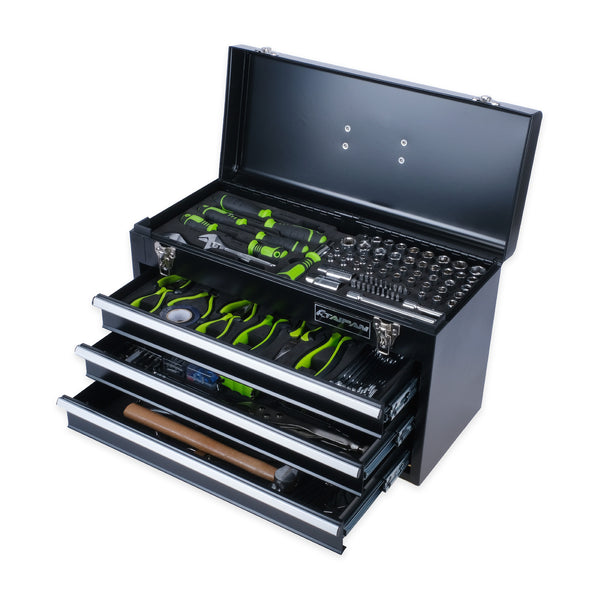 Taipan 300PCE 3 Drawer Tool Chest Kit Premium Quality Chrome Vanadium Steel Deals499