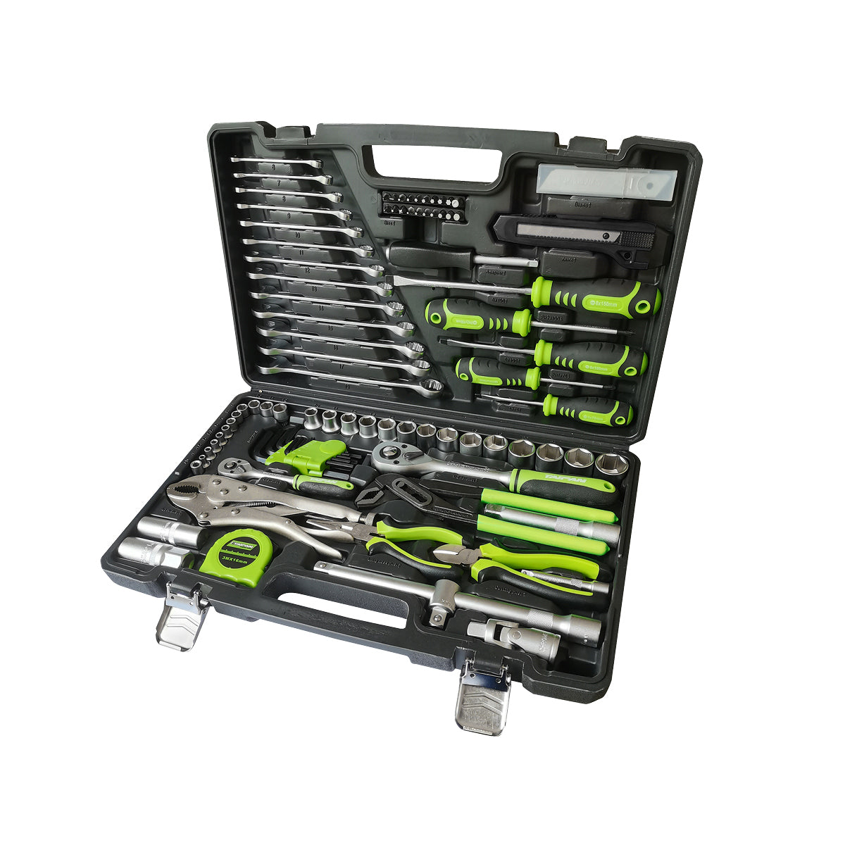 Taipan 100PCE Home Auto Premium Quality Tool Set Case Chrome Vanadium Steel Deals499