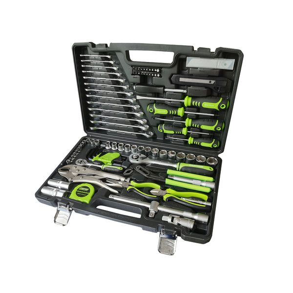 Taipan 100PCE Home Auto Premium Quality Tool Set Case Chrome Vanadium Steel Deals499