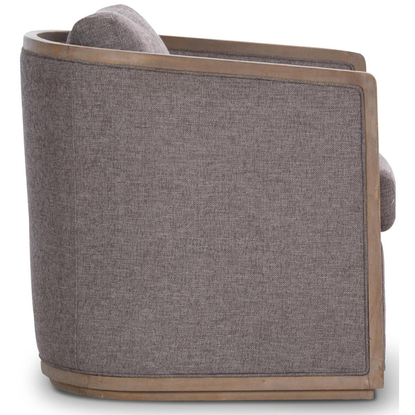 Moonlight Pine Fabric Club Armchair Executive Sofa Tub Chair - Grey Deals499