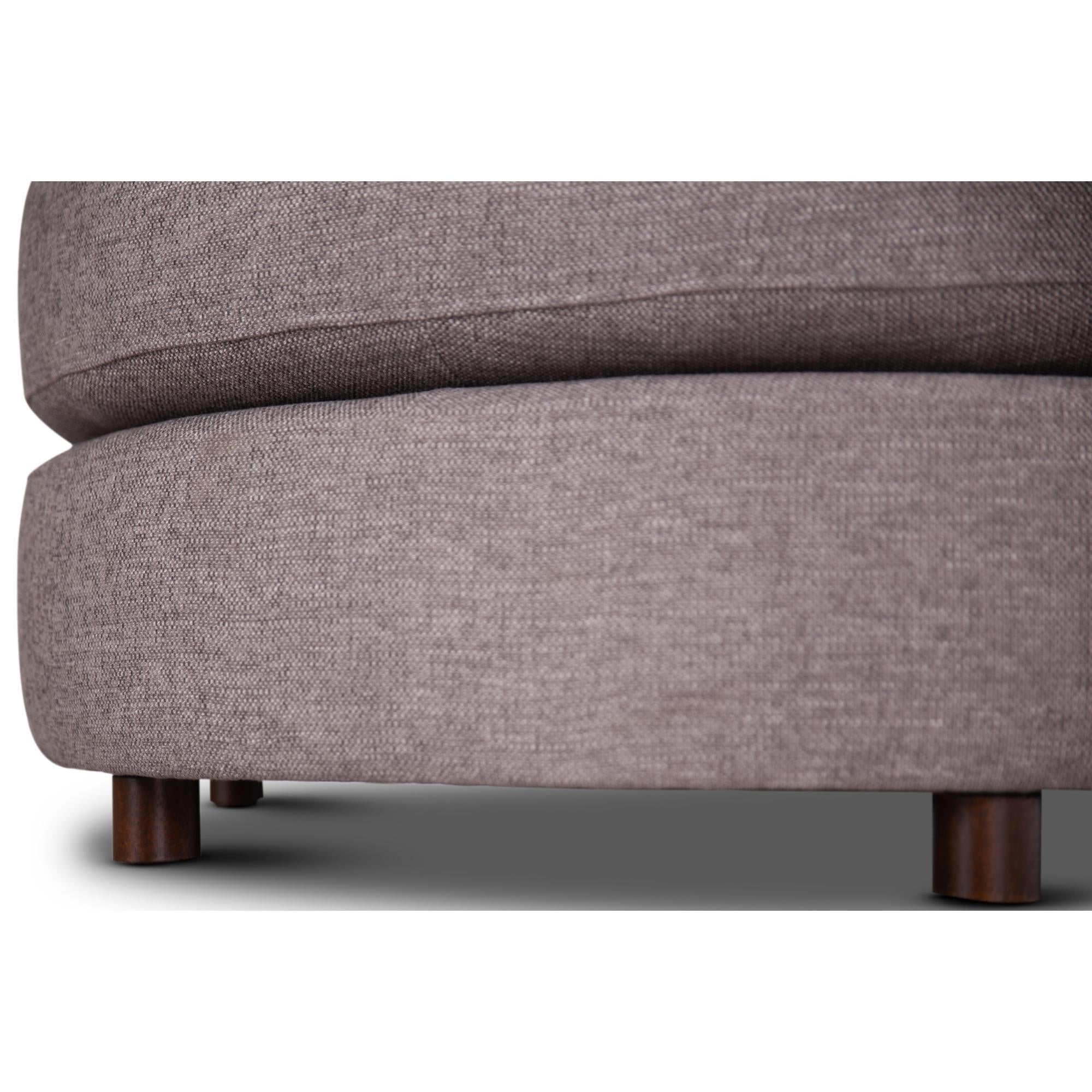 Sunshine Single Sofa Chair Fabric Swivel Ottoman - Grey Deals499