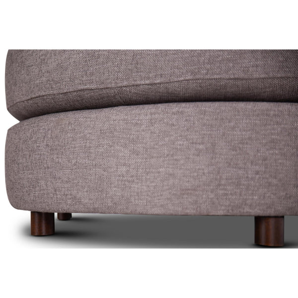 Sunshine Single Sofa Chair Fabric Swivel Ottoman - Grey Deals499