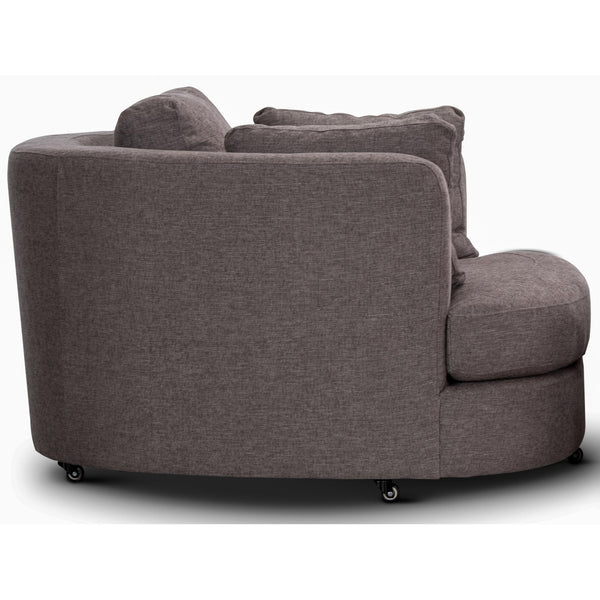 Sunshine Single Sofa Love Chair Fabric Swivel Armchair - Grey Deals499