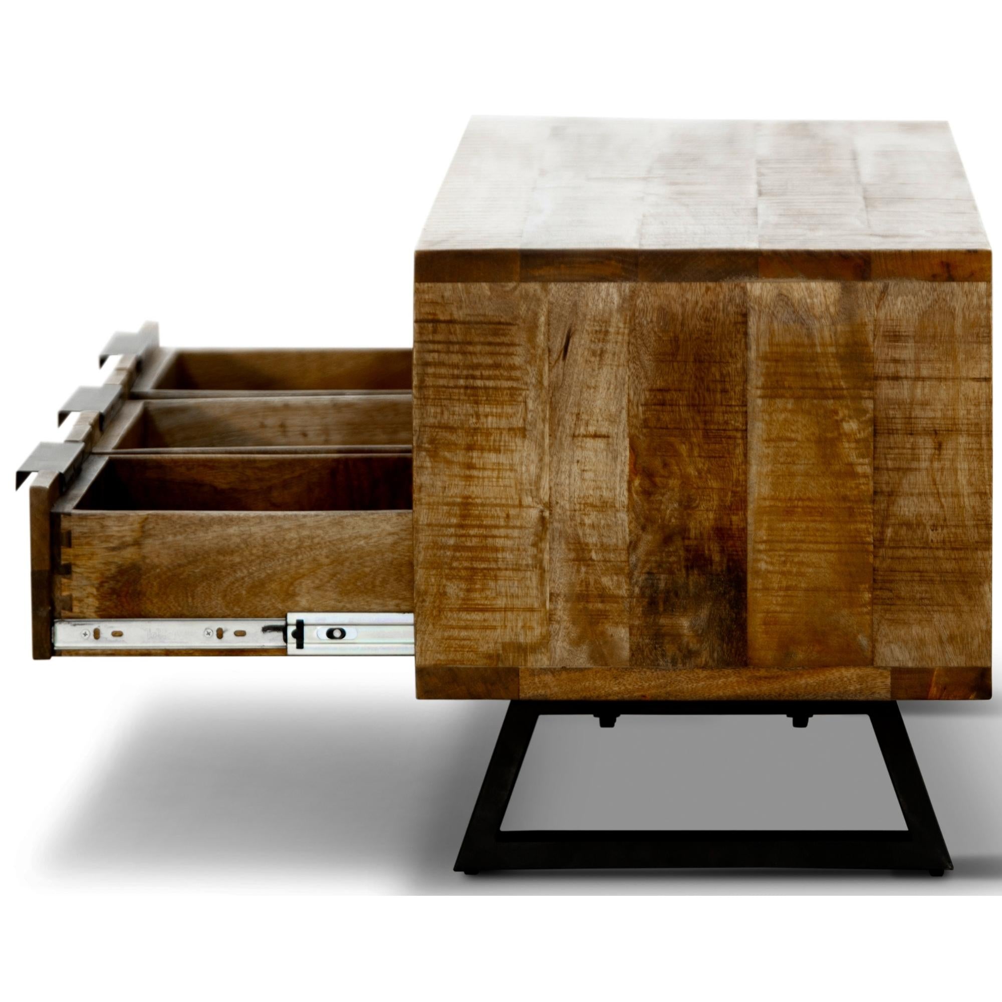Begonia ETU Entertainment TV Unit 150cm 3 Drawer Mango Wood Unique Furniture Deals499