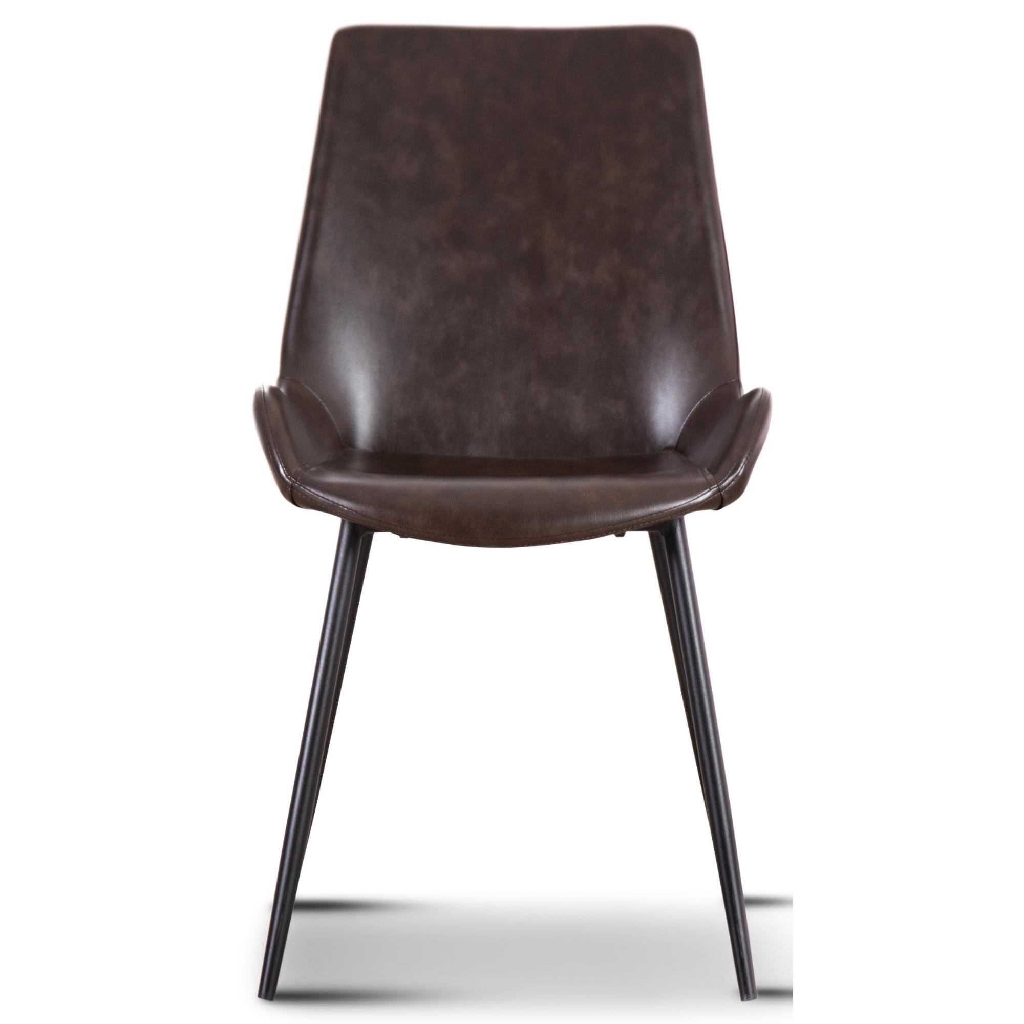 Brando  Set of 8 PU Leather Upholstered Dining Chair Metal Leg - Brown Deals499