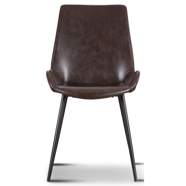 Brando  Set of 8 PU Leather Upholstered Dining Chair Metal Leg - Brown Deals499