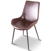 Brando  Set of 8 PU Leather Upholstered Dining Chair Metal Leg - Brown Deals499
