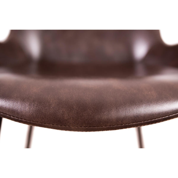 Brando  Set of 8 PU Leather Upholstered Dining Chair Metal Leg - Brown Deals499