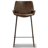 Brando  Set of 4 PU Leather Upholstered Bar Chair Metal Leg Stool - Brown Deals499