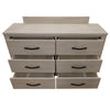 Foxglove Dresser 6 Chest of Drawers Solid Wood Tallboy Storage Cabinet - White Deals499