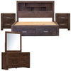 Catmint 5pc Queen Bed Suite Bedside Dresser Bedroom Furniture Package Grey Stone Deals499