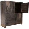 Catmint 4 Door Storage Buffet Kitchen Living Room Cabinet Solid Acacia Wood Deals499