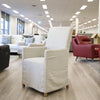 Ixora  Dining Chair Set of 2 Fabric Slipcover French Provincial Carver Timber Deals499