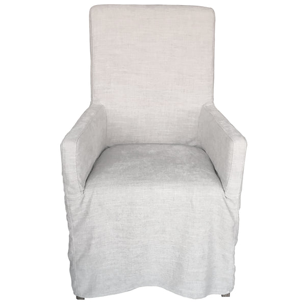 Ixora  Dining Chair Set of 2 Fabric Slipcover French Provincial Carver Timber Deals499